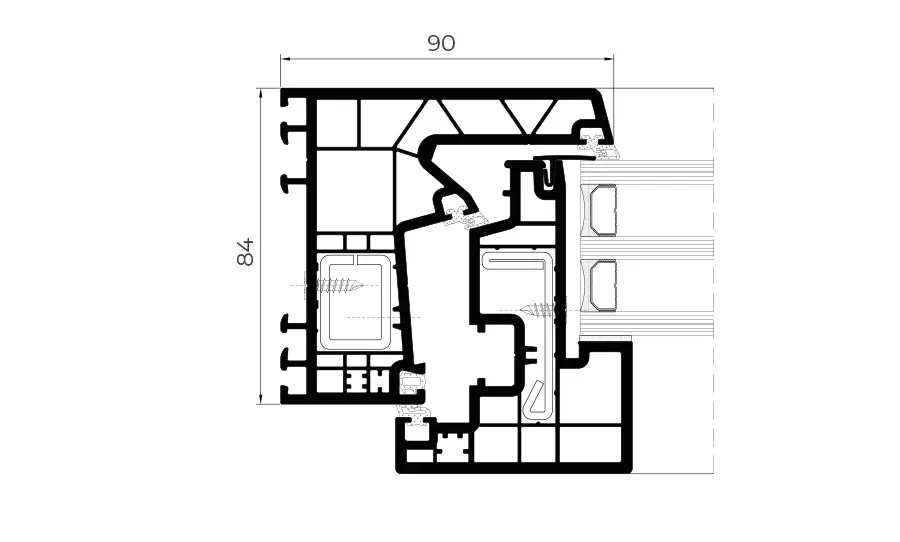 A 84 Hidden Sash - Image 2